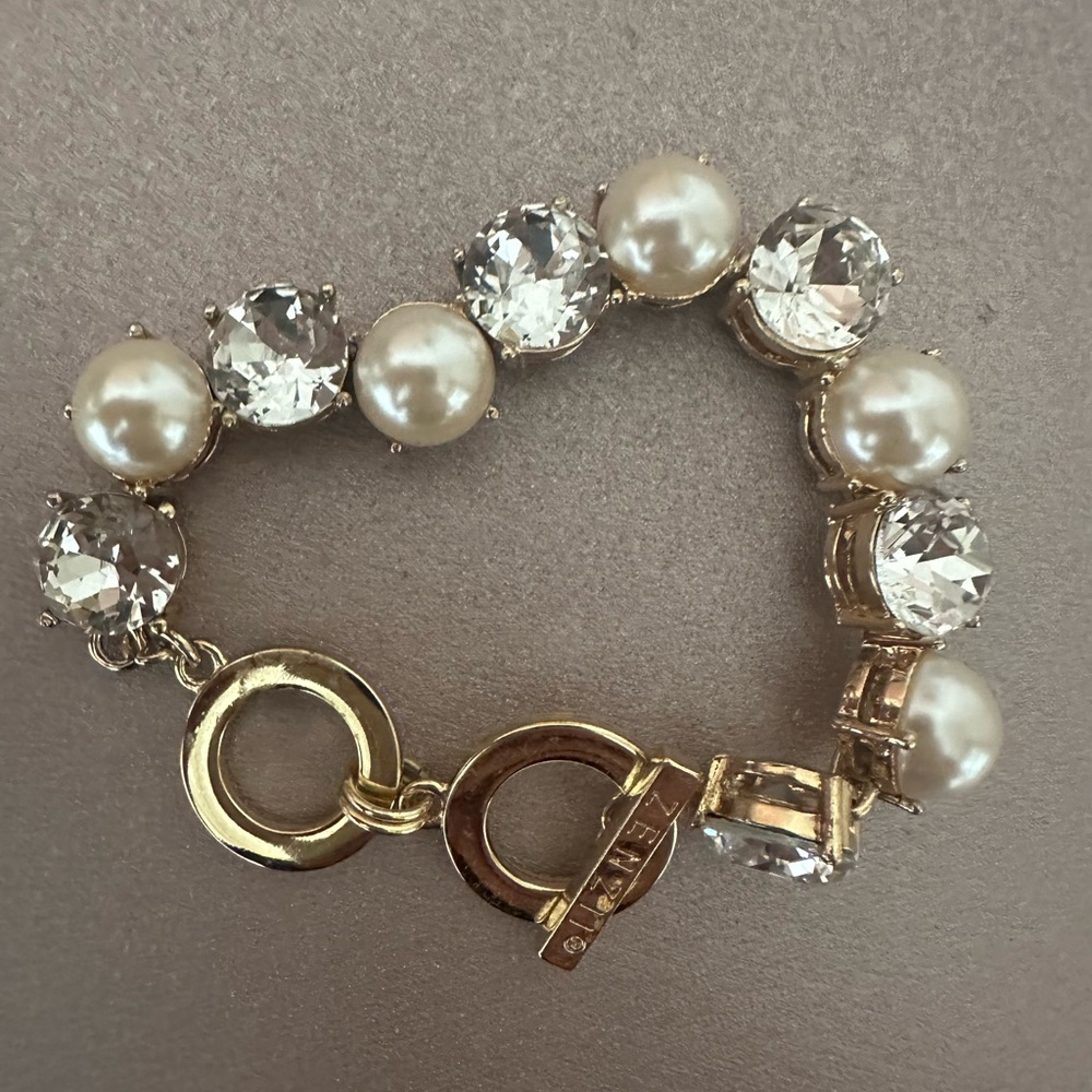 ZENZII GOLD DIAMOND CHAIN BRACELET, OS